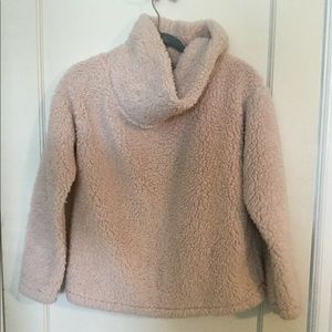 A New Day high neck Sherpa pull over, blush